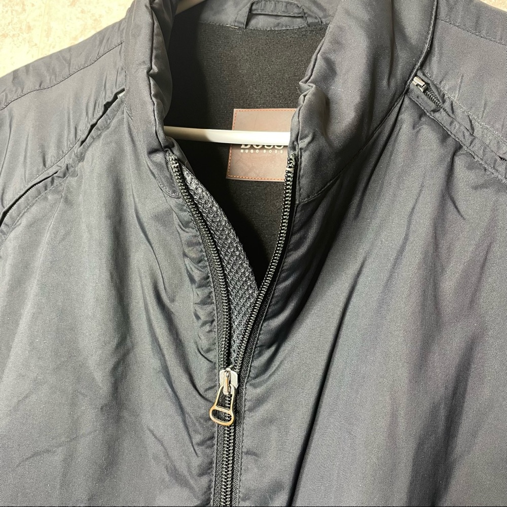 Hugo Boss Men's Windbreaker Jacket Vest In Black - Picture 7 of 9
